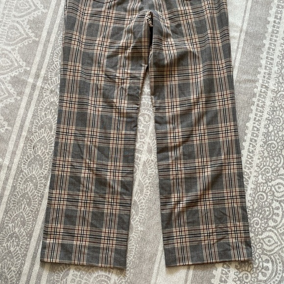 Reformation Franklin Pant in Beige Red Tartan - Picture 13 of 16